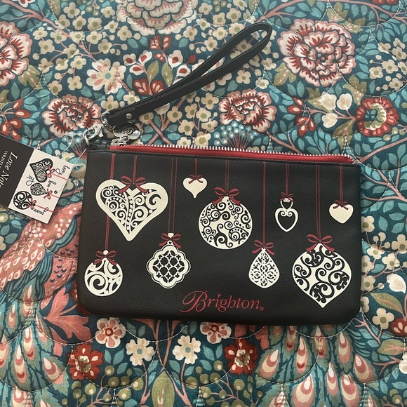 Brighton Handbags - NWT-Brighton Love Ornaments wristlet bag